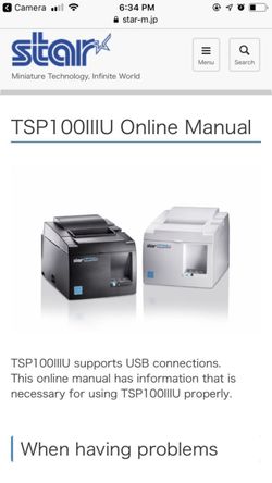 Receipt printer (Star Micronics)