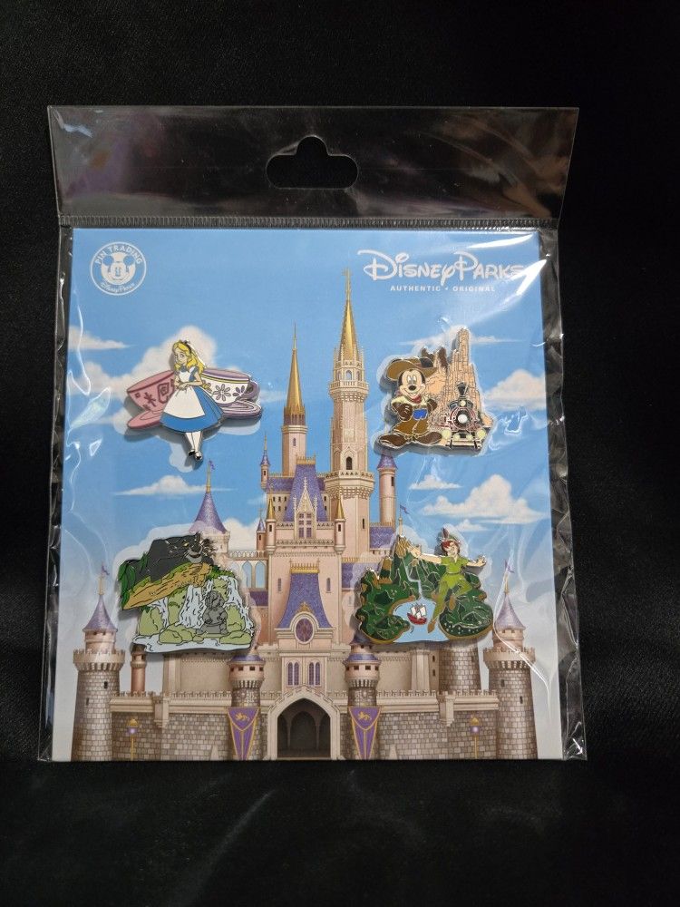 Disney Pins - Alice, Mickey, Peter, Jungle Book