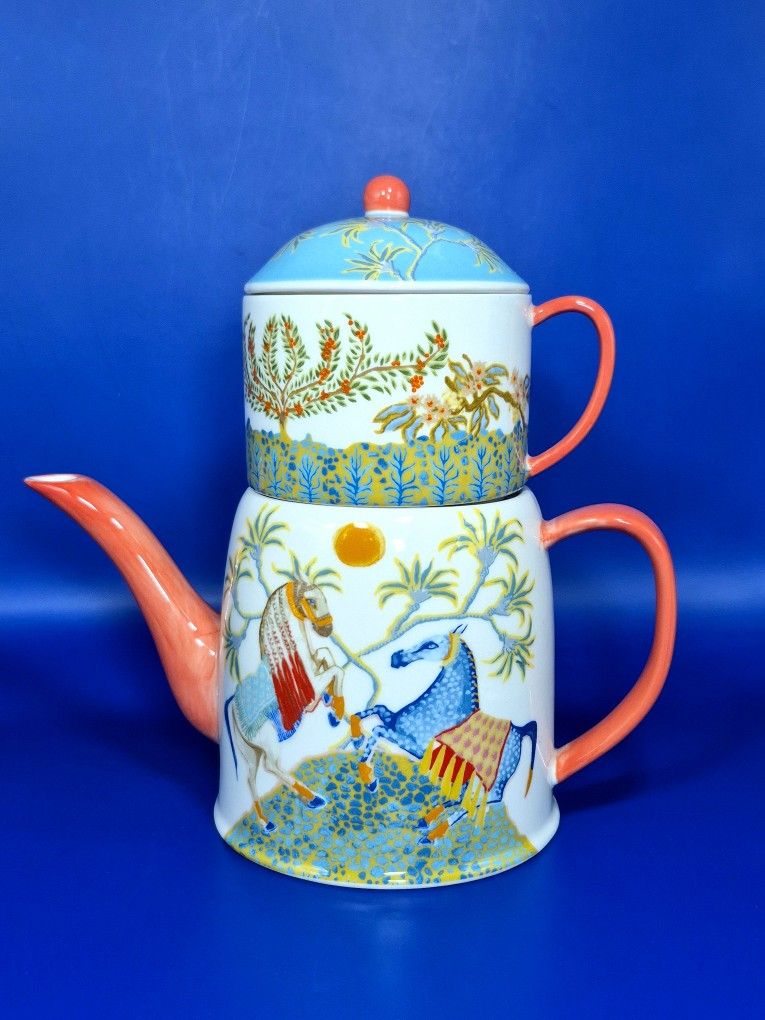 Anthropologie Paige Gemmel Eastern Animal Tea for One Set