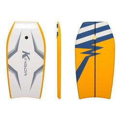 41inch Body Board with EPS Core & Wrist Leash Super, Lightweight Bodyboard for Kids Teens and Adults