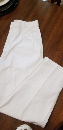Cherokee slightly pleated white scrub bottoms- 14