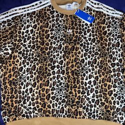 Adidas Leopard Crew Sweatshirt 