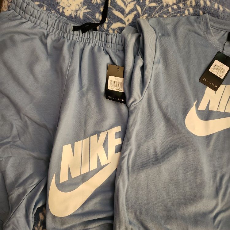 Light Blue Nike Short Outfit 