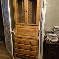 Window Cabinet With Shelves Drawers $100