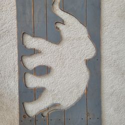 Elephant Wooden Wall Art