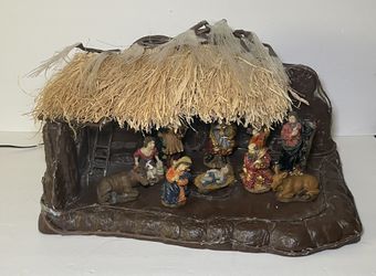 Fiber Optic Nativity Scene - Nacimiento Del Nino Dios