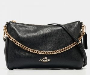 Coach Black Leather Crossbody Bag