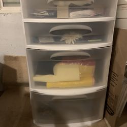 Large Plastic 4 Drawer Storage  Sterilite 