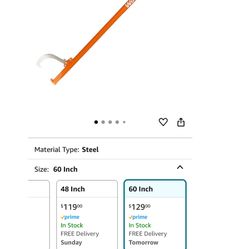 Wood-Mizer Steel Cant Hook (Steel, 60")