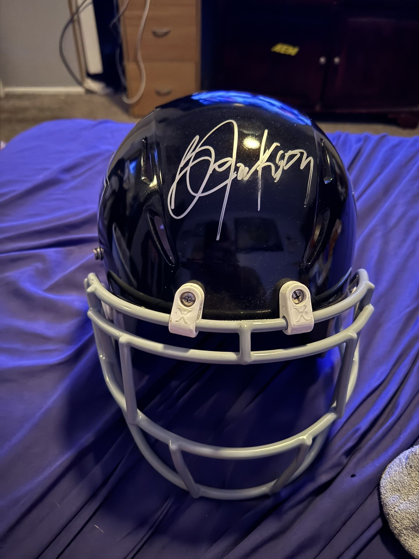 Full Size Zenith Helmet Autographed By Bo Jackson
