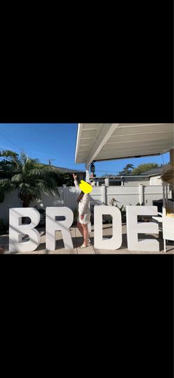 GIANT BRIDE LETTERS FOR SALE