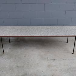 Mid Century Modern Genuine 50's Atomic Jet Set Minimalist Extra Long Coffee Table 70"