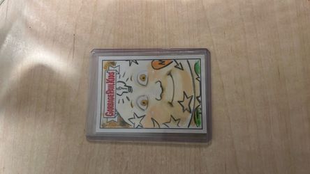Garbage pail kid 1 of 1 artist drawn and signed  card