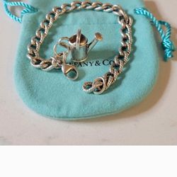 Vintage Tiffany&co water can bracelet 7.75"