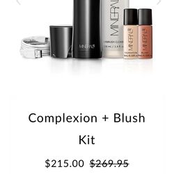 Mineral Air Complexion And Blush Kit With Cleaner 