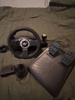 Logitech Speed Force Racing Wheel + Pedals + Shifter — Like New