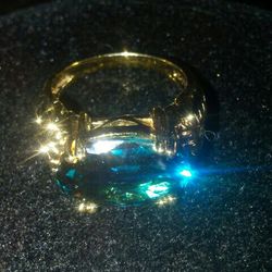 Sapphire Sterling Silver Ring.gold Over Sterling silver ring