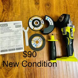 RYOBI Model PBLAG01 18V ONE+ HP Brushless Angle Grinder/Cut-Off Tool New Condition