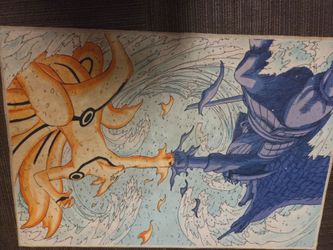 Naruto Nine-Tails vs Susanoo mat