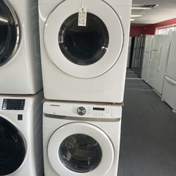 New Scratch And Dent Samsung Front Load Washer And Dryer 1 Year Warranty 
