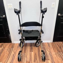 ELENKER 9210KDB-3 Upright Rollator Walker Seat Forearm Support 10” Wheels Open Box. NO CUP HOLDER