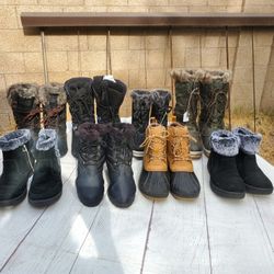 Snow Boots Womens Size 10 (See Description)