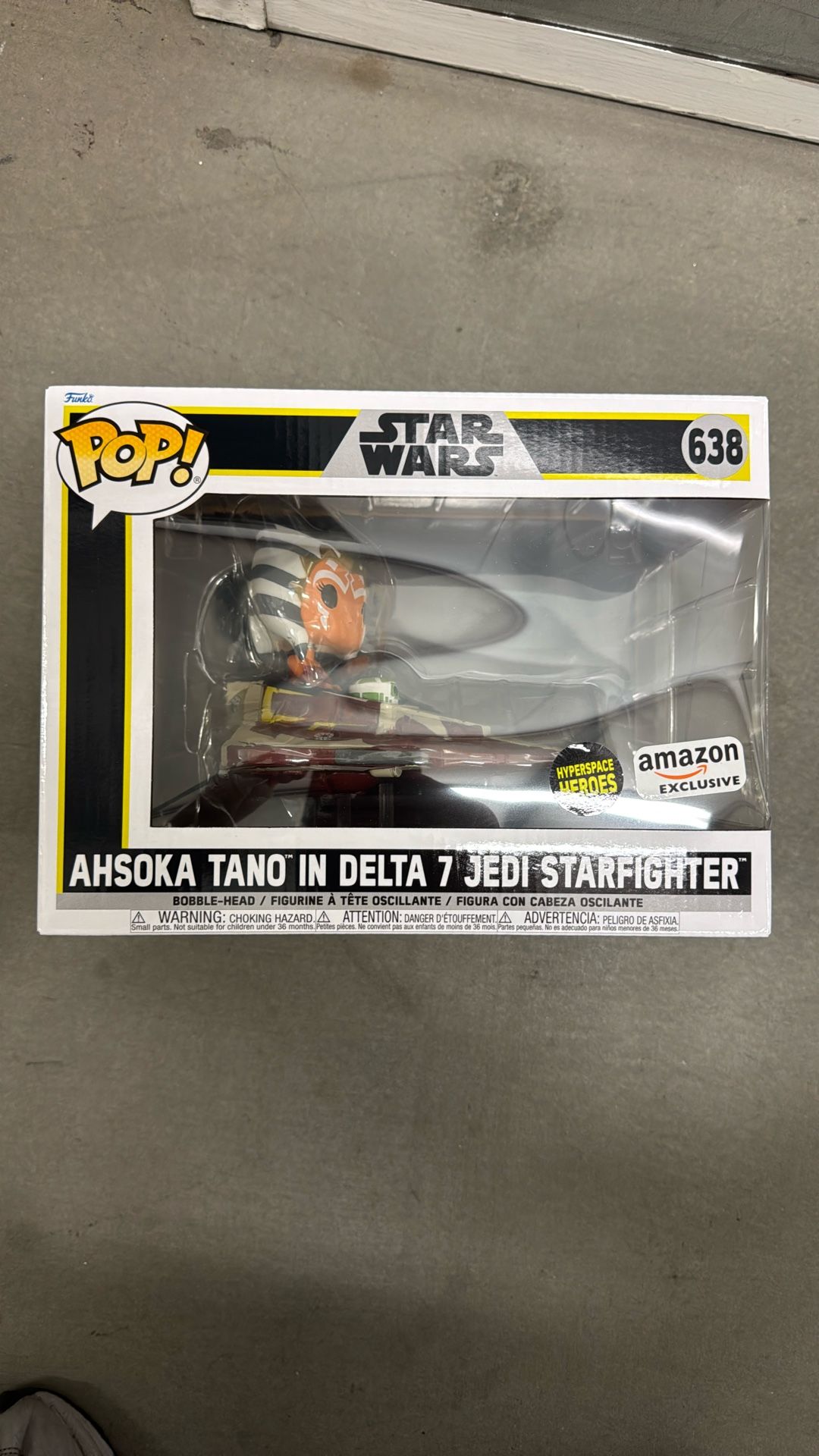 Funko Pop Ahsoka Tano In Delta 7 Star fighter Exclusive