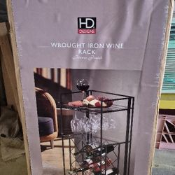 Wrought Iron Wine Rack