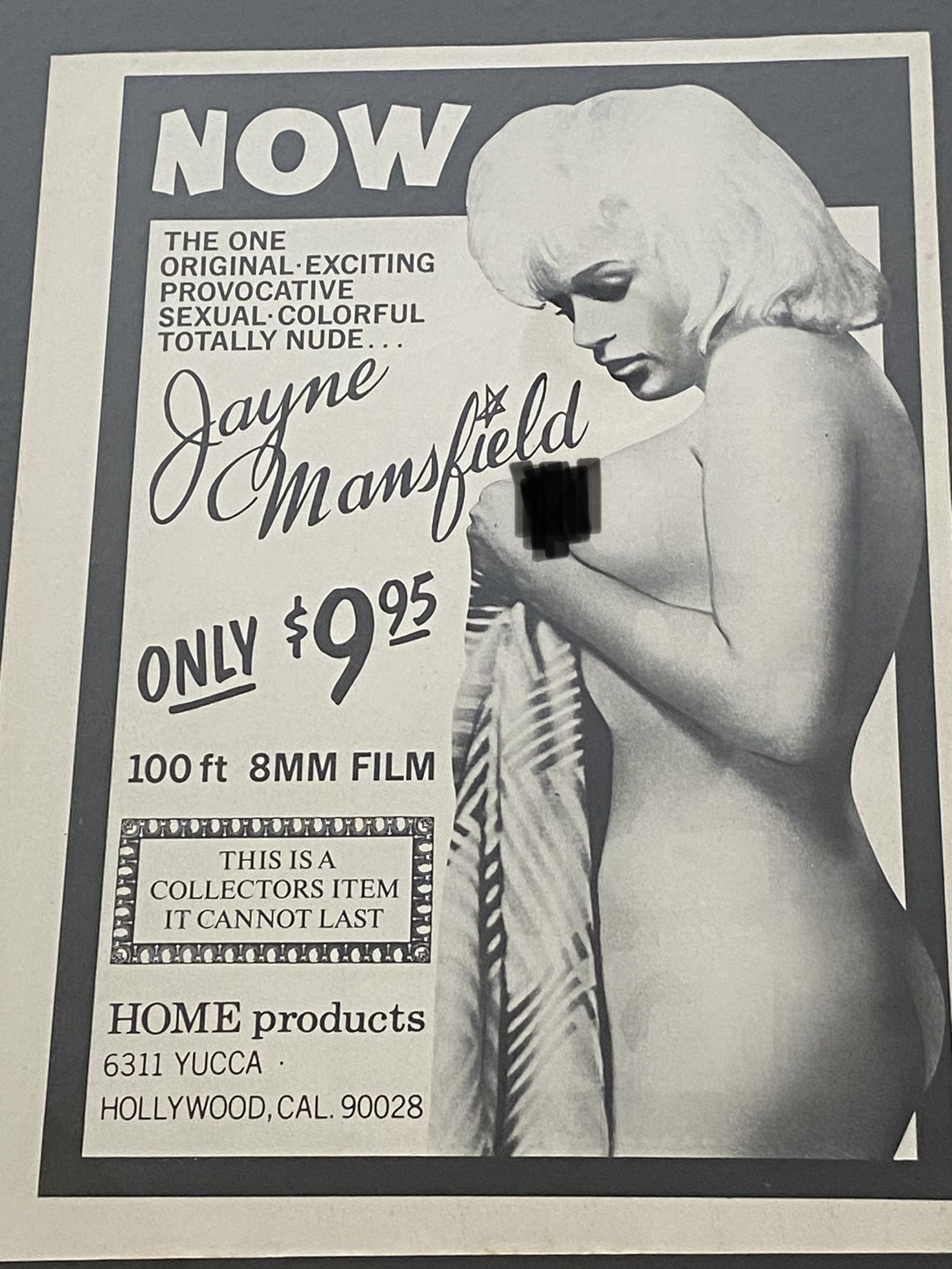 Jane Mansfield Nude Promo Picture