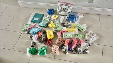 Education items, paper money and math items