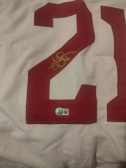New USC Trojans Jersey signed by Lyndell white Beckett Authentic