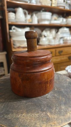 Turned Wood  butter press mold