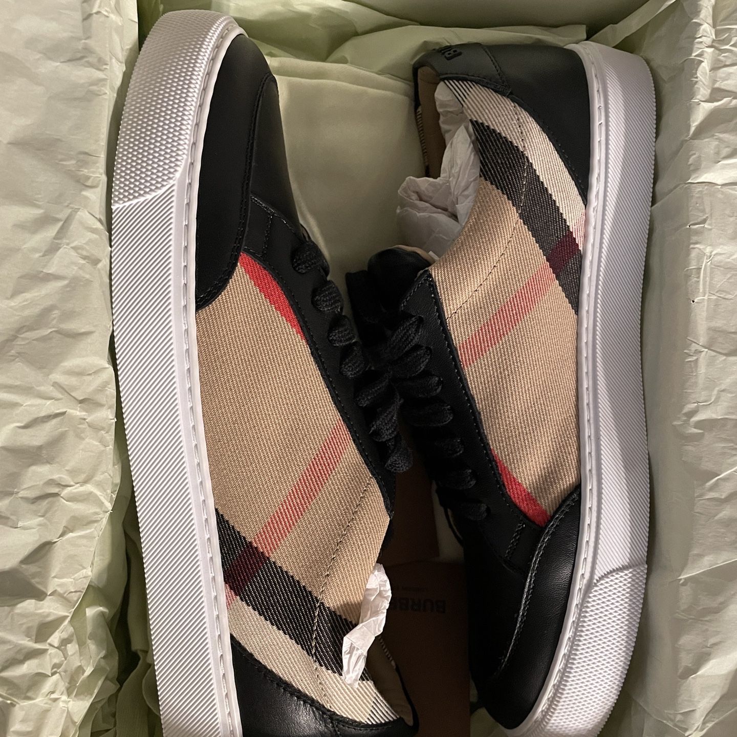 Burberry Men's Salmond Vintage Check Leather & Textile