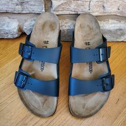 BIRKENSTOCK Arizona Birko-Flor Black Sandals 44 US  Size 11 