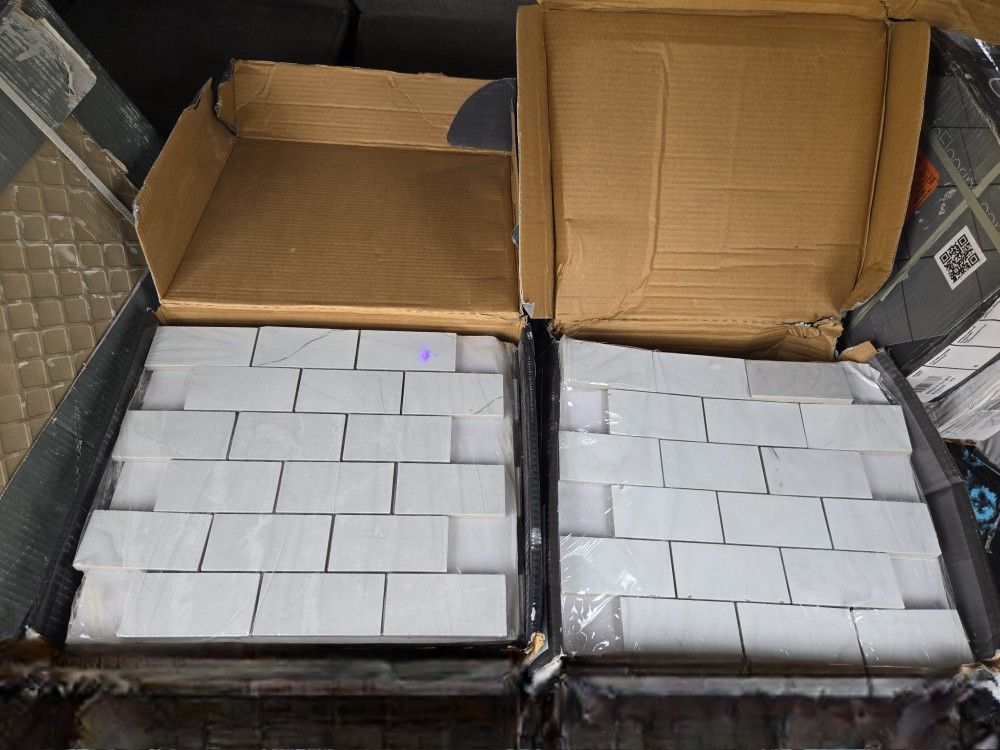 ASSORTED TILE NEW IN BOX HOME DECOR DIY REMODELING MATERIALS