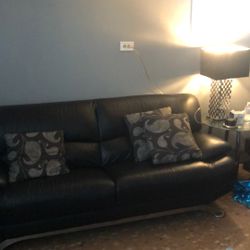 Black Leather Couch