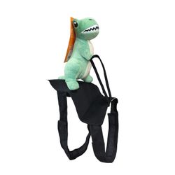 Hyde Eek Boutique Green Dinosaur Pet Dog Halloween Costume TRex Riding Puppy L