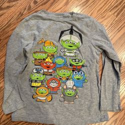 Disney Pixar Toy Story Aliens Boys Shirt Size 7