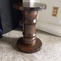 Wood Pedestal For Plants 