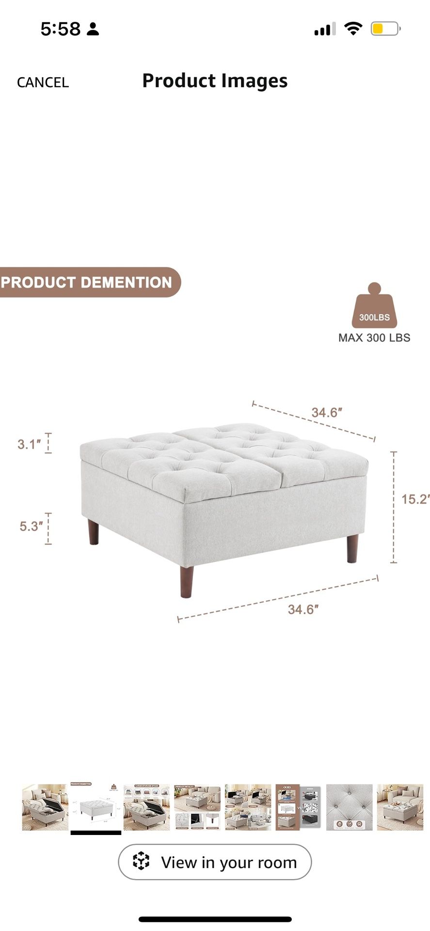Ottoman Like New