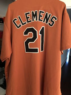 ROGER CLEMENS UNIVERSITY OF TEXAS COLLEGE BASEBALL JERSEY SIZE XXL NUMBER 21 MAJESTIC AUTHENTIC THROWBACK RETRO COLLECTABLE RARE