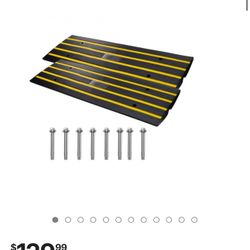 VEVOR Rubber Curb Ramp for Driveway 2 Pack, 