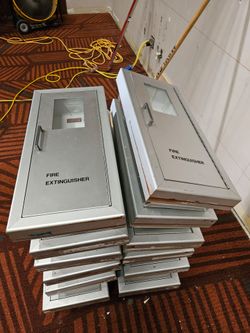 Fire extinguisher cabinets