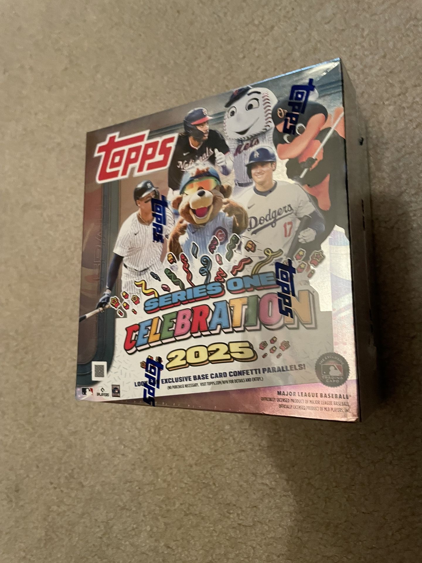 Topps 2025 Celebration Mega Box Series One Mascot Autograph Patch Cards