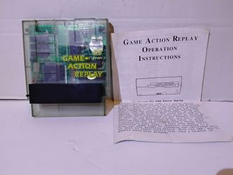 Game Action Replay for Nintendo NES Untested RARE $100
