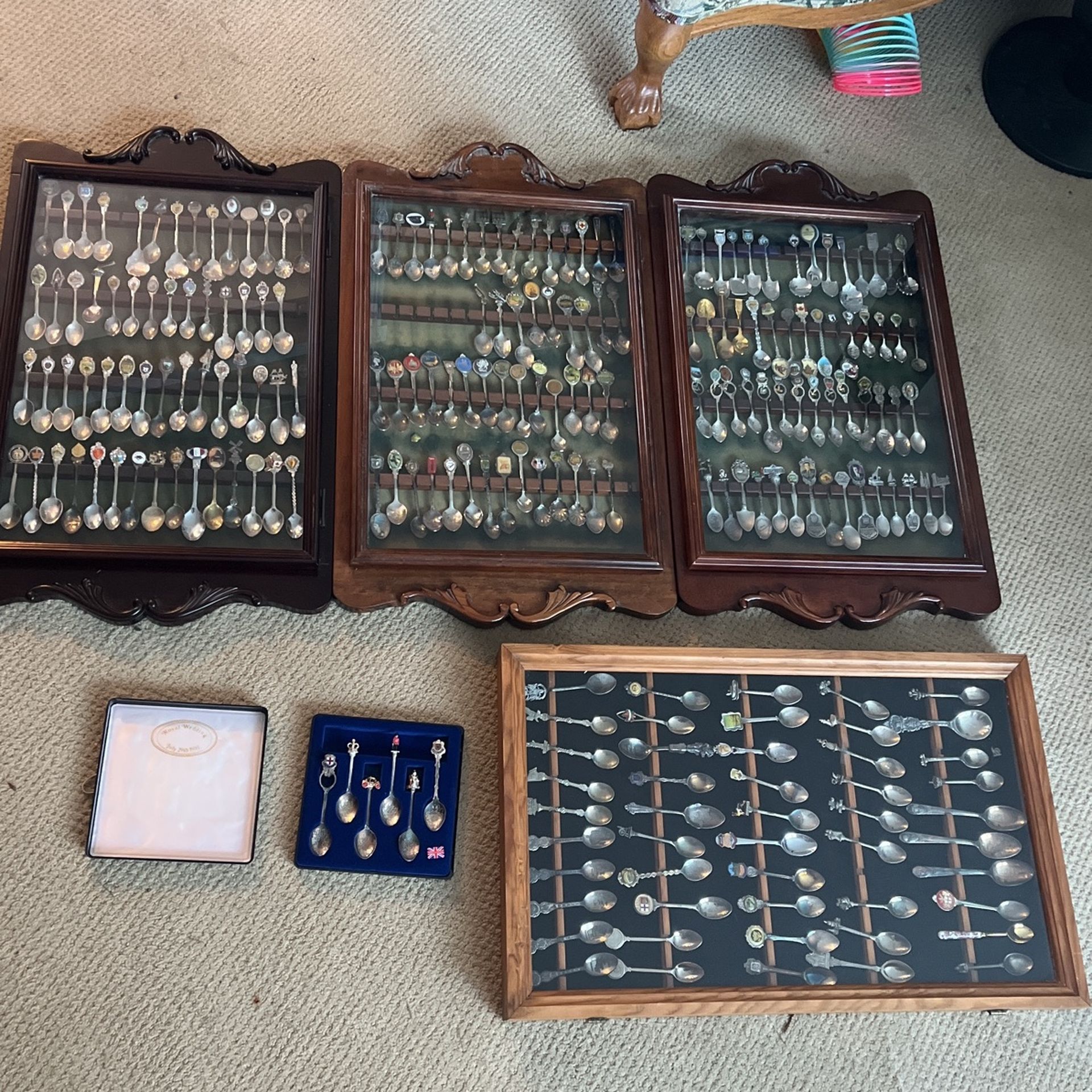 200+ Commemorative Collectible Spoons And Display Cases Royal Family Travel