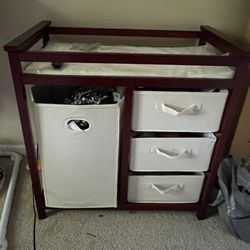 Cherry Wood Changing Table 