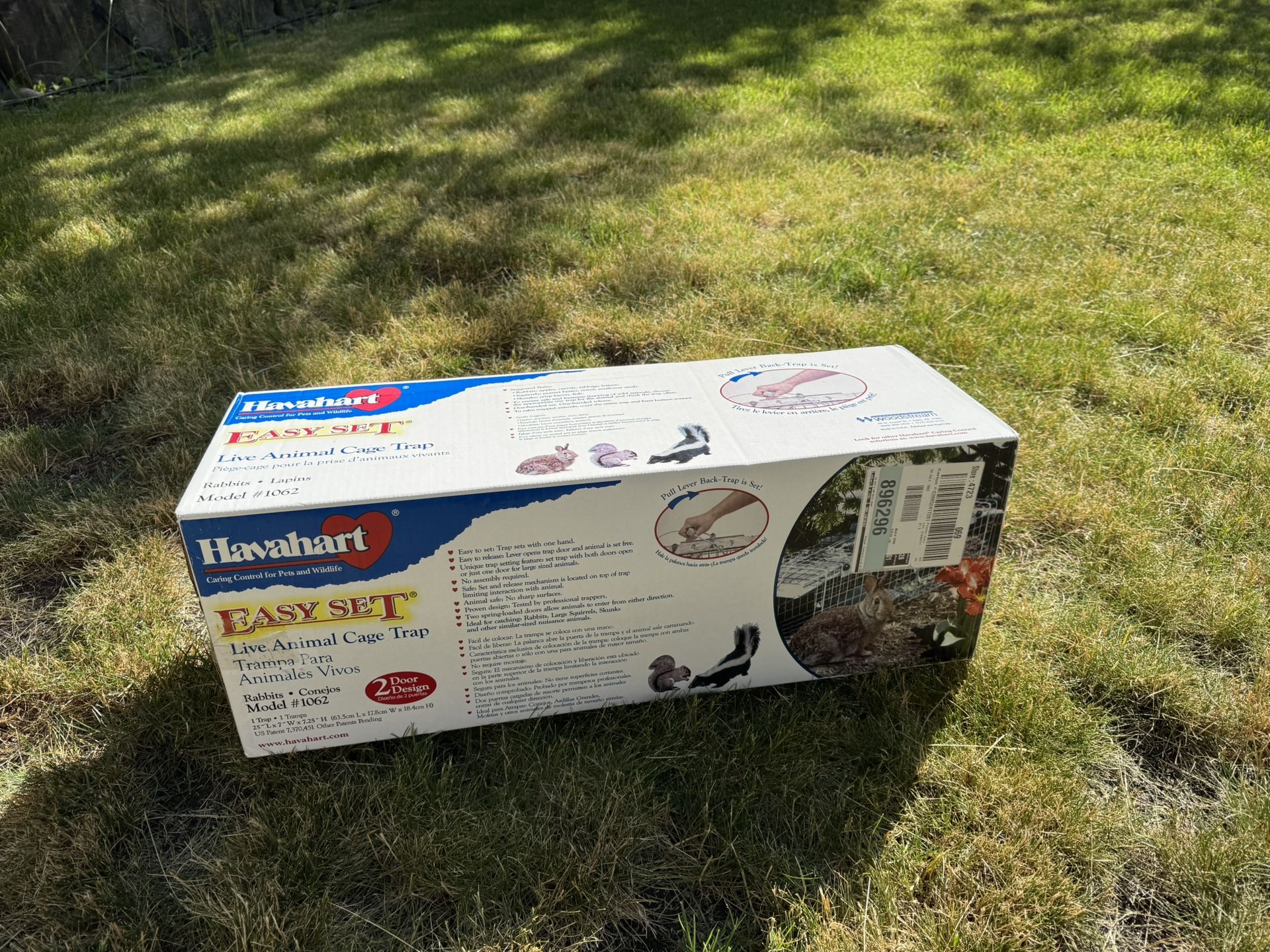 Large 2-Door Professional Humane Catch-and-Release Live Animal Cage Trap for Raccoon, Opossum, Groundhog, and Armadillo