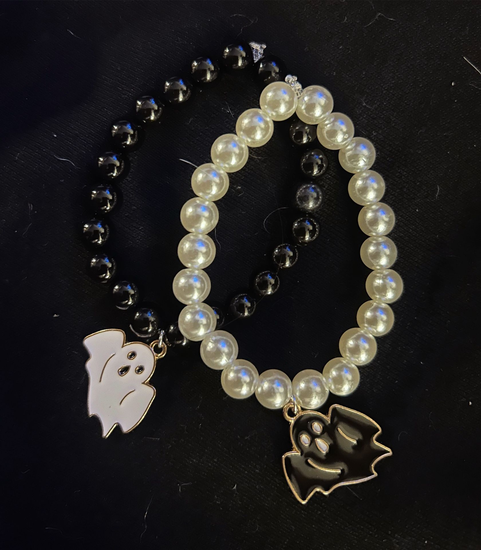 Matching Halloween Ghost Bracelets