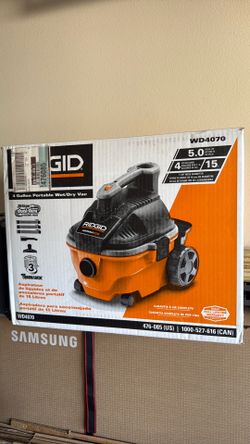 Ridgid wet/dry shop vacuum